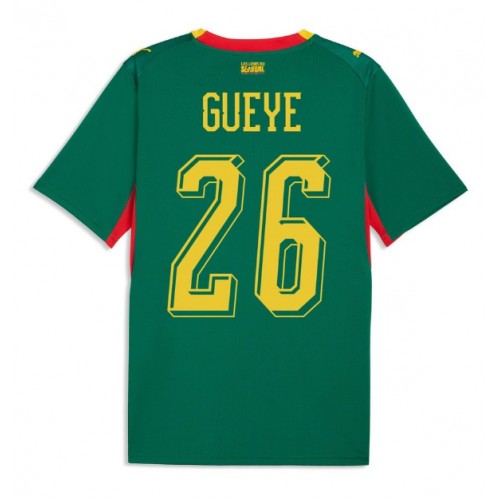 Senegal Pape Gueye #26 Replika Bortatröja VM 2026 Kortärmad